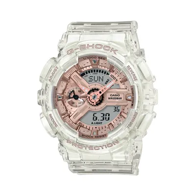 G-Shock Ladies' Transparent Pink Gold Watch - GMA-S110SR-7ACR