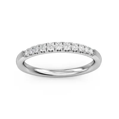 Designed With Love 1/6 ct. tw. Diamond Wedding Band 14K White Gold - BD2A8W4