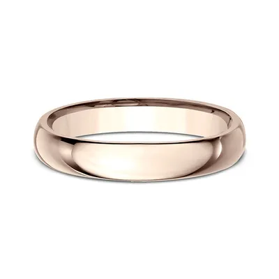 Benchmark Men's 4.0mm Comfort-Fit Wedding Band 14K Pink Gold