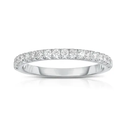 Brilliantly Yours /3 ct. tw. Round Diamond Wedding Band 14K White Gold