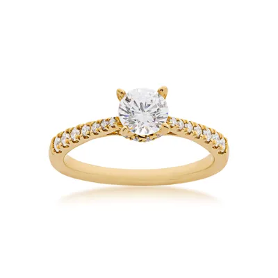 Designed With Love 1/ ct. tw. Diamond Semi-Mount Engagement Ring 14K Gold