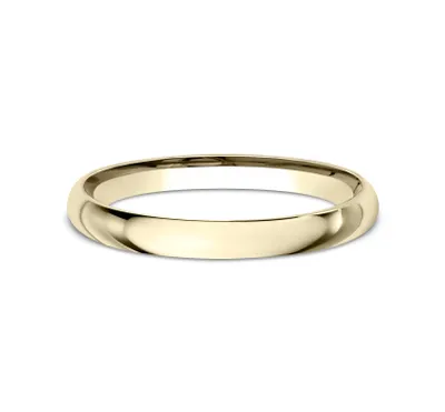 Benchmark Men's 2.0mm Polished Slim Comfort-Fit Wedding Band 10K Yellow Gold - LCF12010KY07