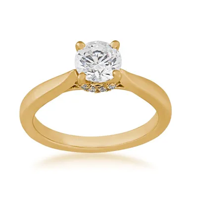 Designed With Love .05 ct. tw. Diamond Semi-Mount Engagement Ring 14K Yellow Gold -RE13RDH1GZA8Y4
