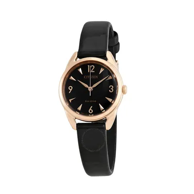 Citizen Ladies' Mini-Drive Analog Watch with Pink Gold Stainless Steel Case