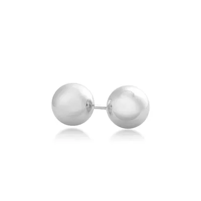 Ladies' 7.0mm Ball Stud Earrings in Sterling Silver