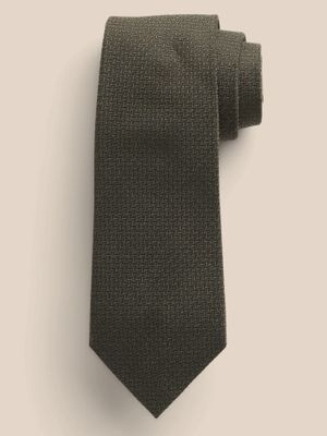 Solid Texture Silk Tie