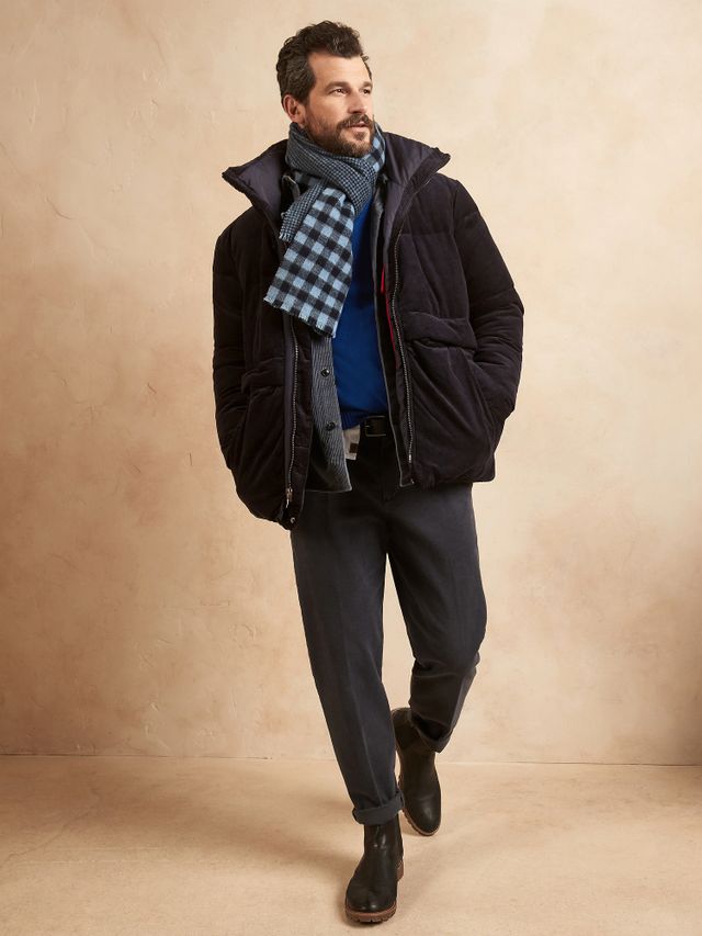 Banana Republic Corduroy Puffer Coat 