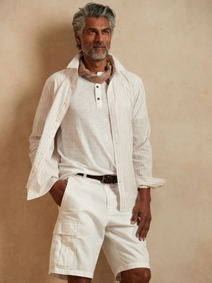 Untucked Linen-Cotton Shirt