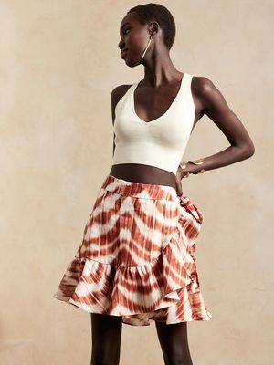 Linen Wrap Skirt
