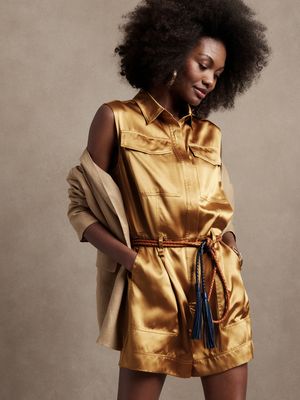 Petite Daydream Silk Romper