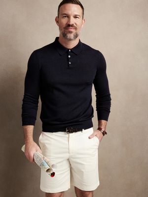 Merino Sweater Polo Shirt