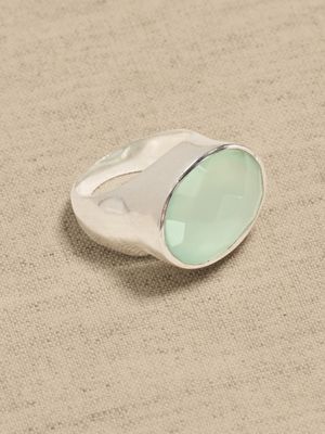 Modern Oval Stone Ring | Aureus + Argent