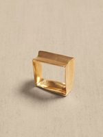 Modern Square Ring Brass | Aureus + Argent