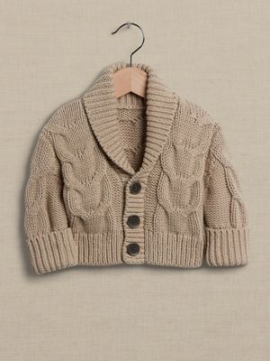 Cable-Knit Cardigan for Baby