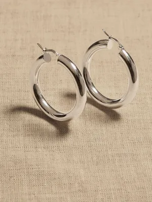 Ravena Small Hoop Earrings by Aureus + Argent