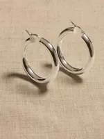 Ravena Small Hoop Earrings by Aureus + Argent