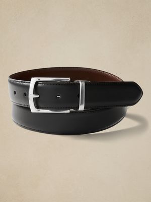 Reversible Leather Dress Belt