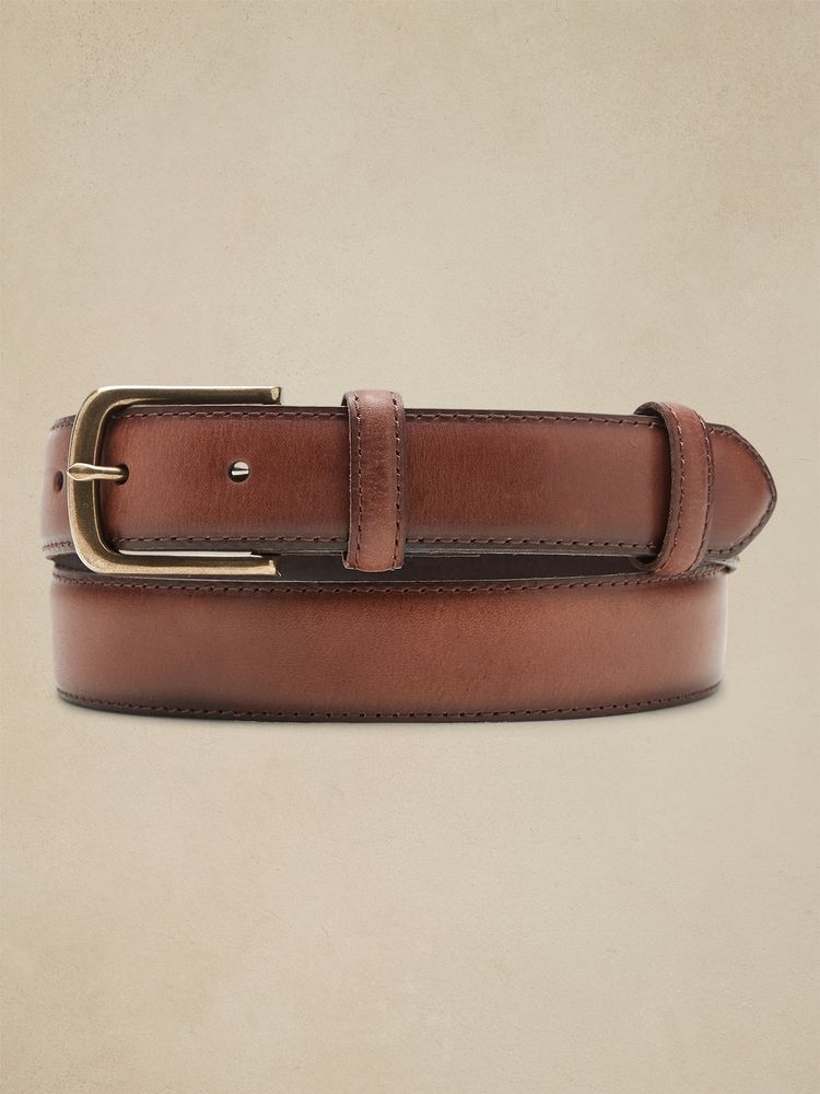 Burnished Leather Belt