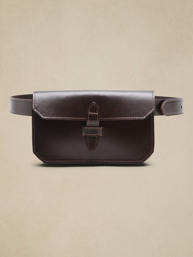 PRIMECUT: COGNAC LEATHER BUM BAG