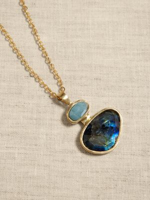 Irsa Gemstone Pendant Necklace | Aureus + Argent