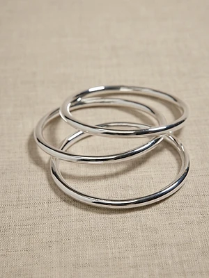 Ravena Triple Bangle Set by Aureus + Argent