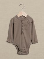 Essential SUPIMA® Henley Bodysuit for Baby