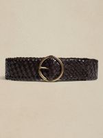 Anello Braided Leather Belt
