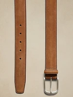 Cinza Nubuck Leather Belt