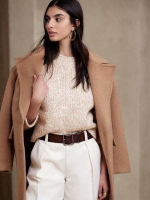 Soffio Bouclé Cropped Sweater