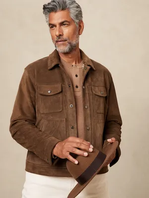Suede Trucker Jacket