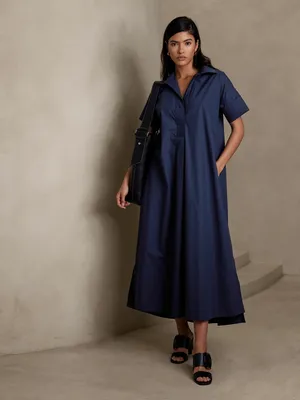 Rhyah Poplin Maxi Dress
