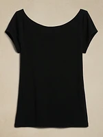 Refined Scoop-Neck T-Shirt