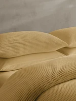 Cotton Waffle-Weave Duvet Cover