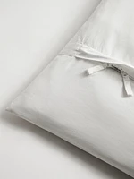 Washed Cotton Percale Duvet Cover