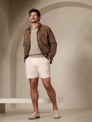 BR ARCHIVES Linen-Cotton Explorer Short