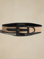 Heritage Linen & Leather Belt