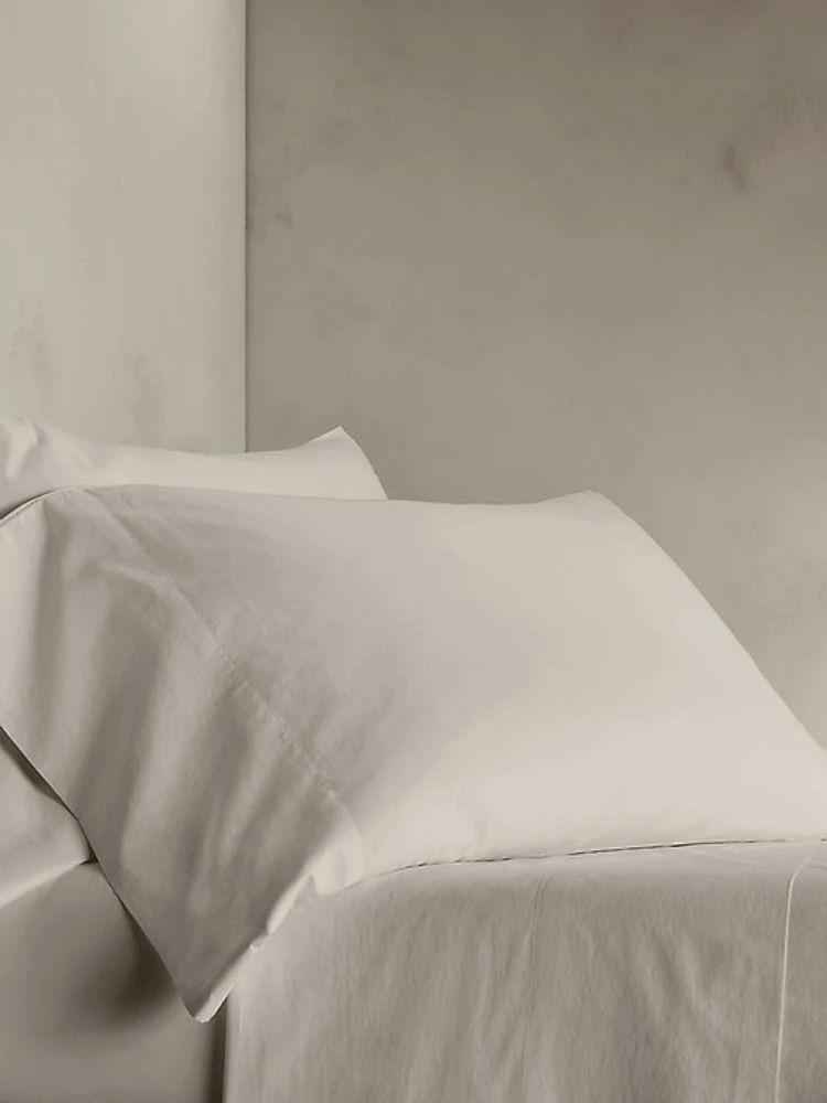 Washed Cotton Percale Pillowcases