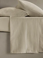 Washed Linen-Cotton Flat Sheet