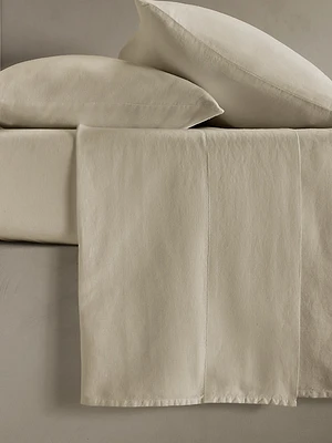Washed Linen-Cotton Flat Sheet