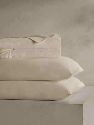 Washed Linen-Cotton Sheet Set
