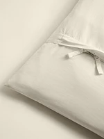 Washed Cotton Percale Duvet Cover