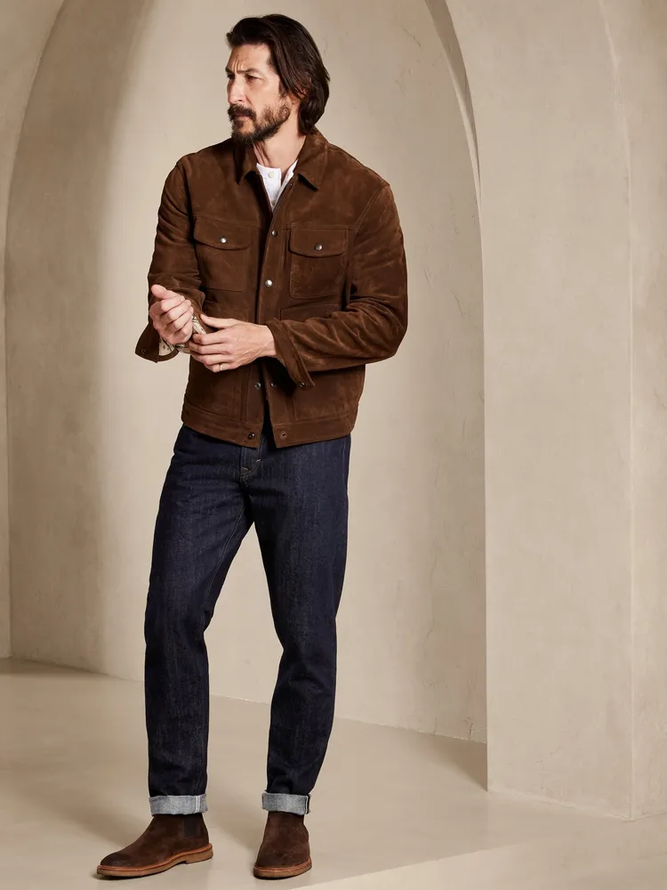 Suede Trucker Jacket
