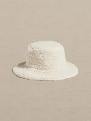 Reversible Shearling Bucket Hat for Baby + Toddler