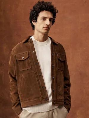 Suede Trucker Jacket