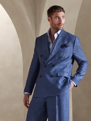 Lago Italian Linen Suit Jacket