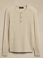 Merino Wool Henley Sweater