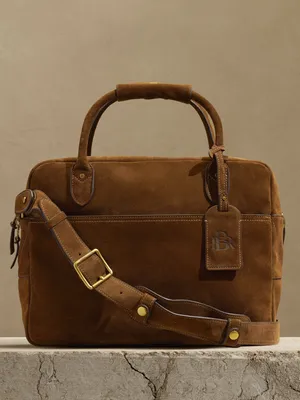 Suede Briefcase