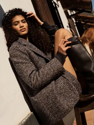 Olinda Italian Herringbone Blazer
