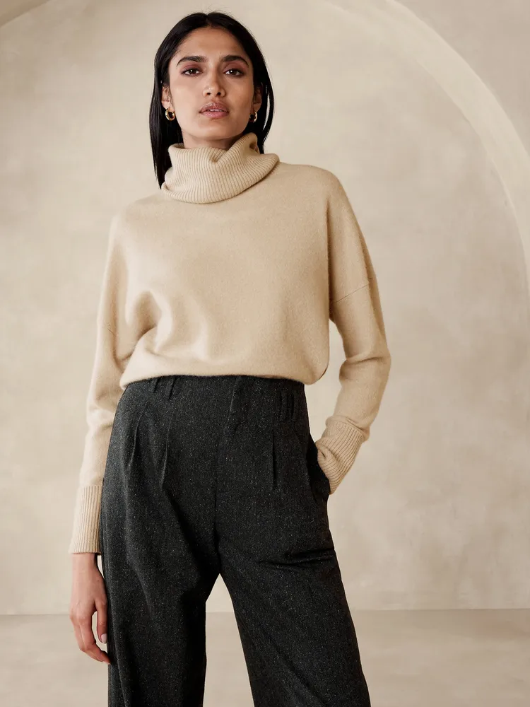 Astrid Boiled Cashmere Turtleneck Sweater