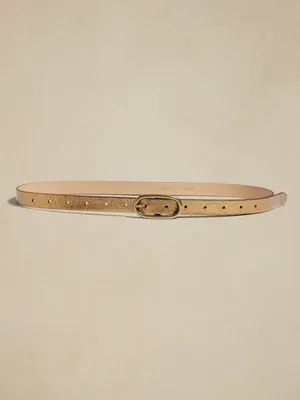 Daze Skinny Studded Suede Belt